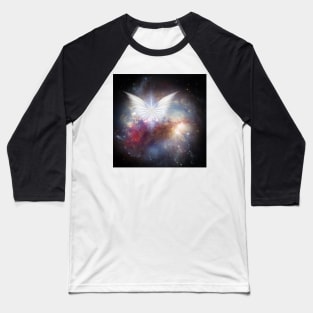 Wings of Angel in Vivid Space Baseball T-Shirt